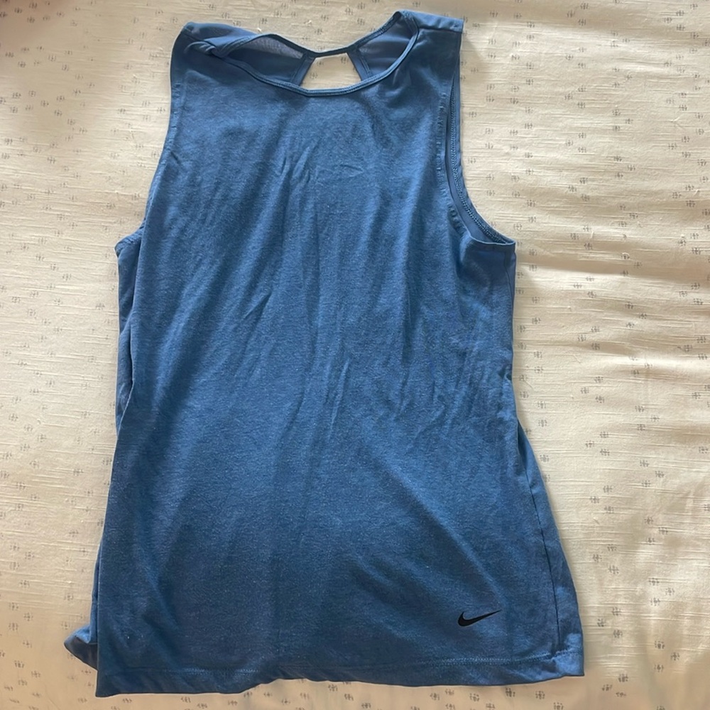 Nike dri fit tank top light blue